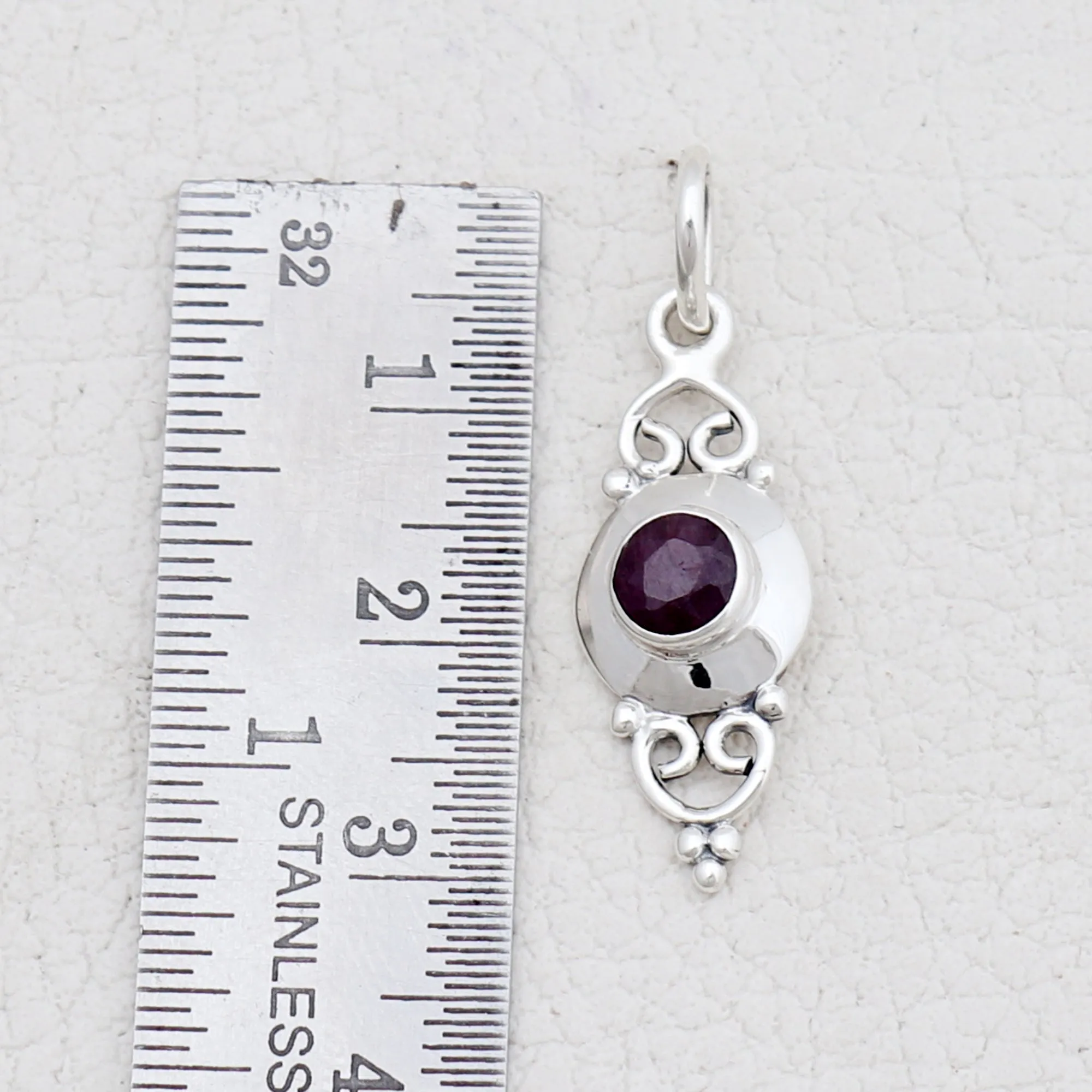 Peridot Silver Minimalist Pendant