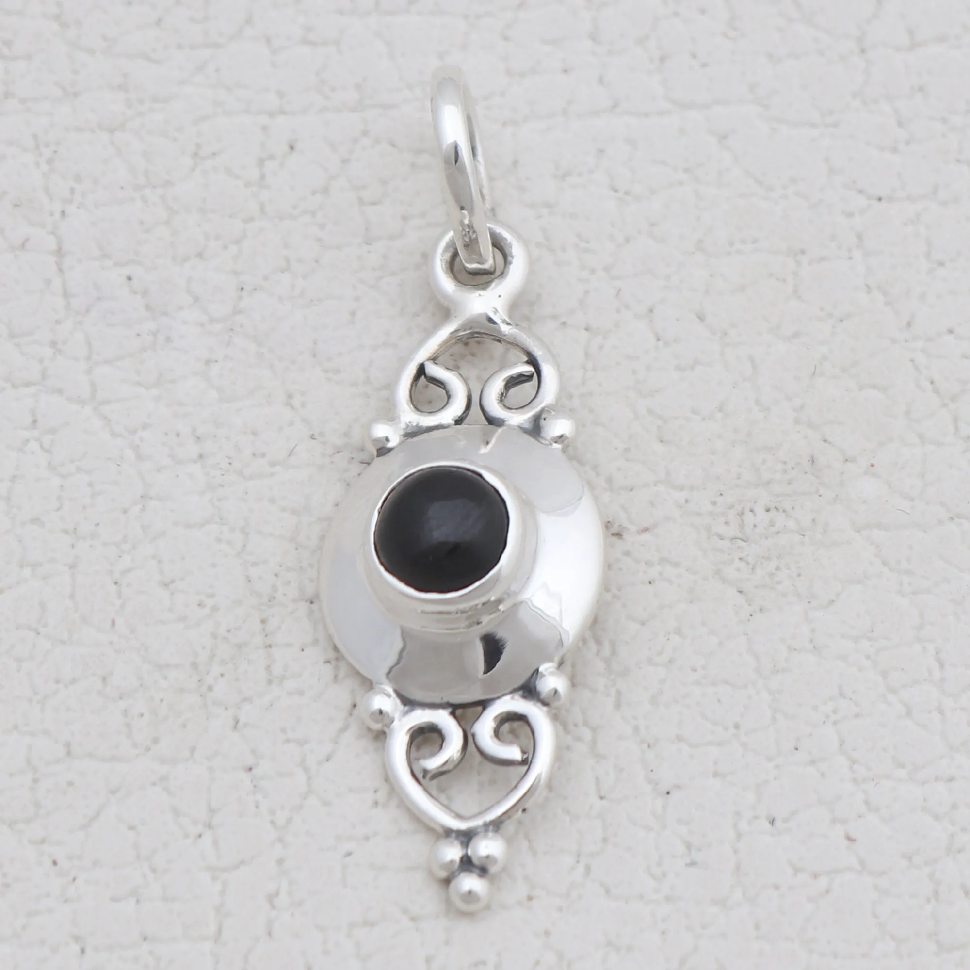 Peridot Silver Minimalist Pendant