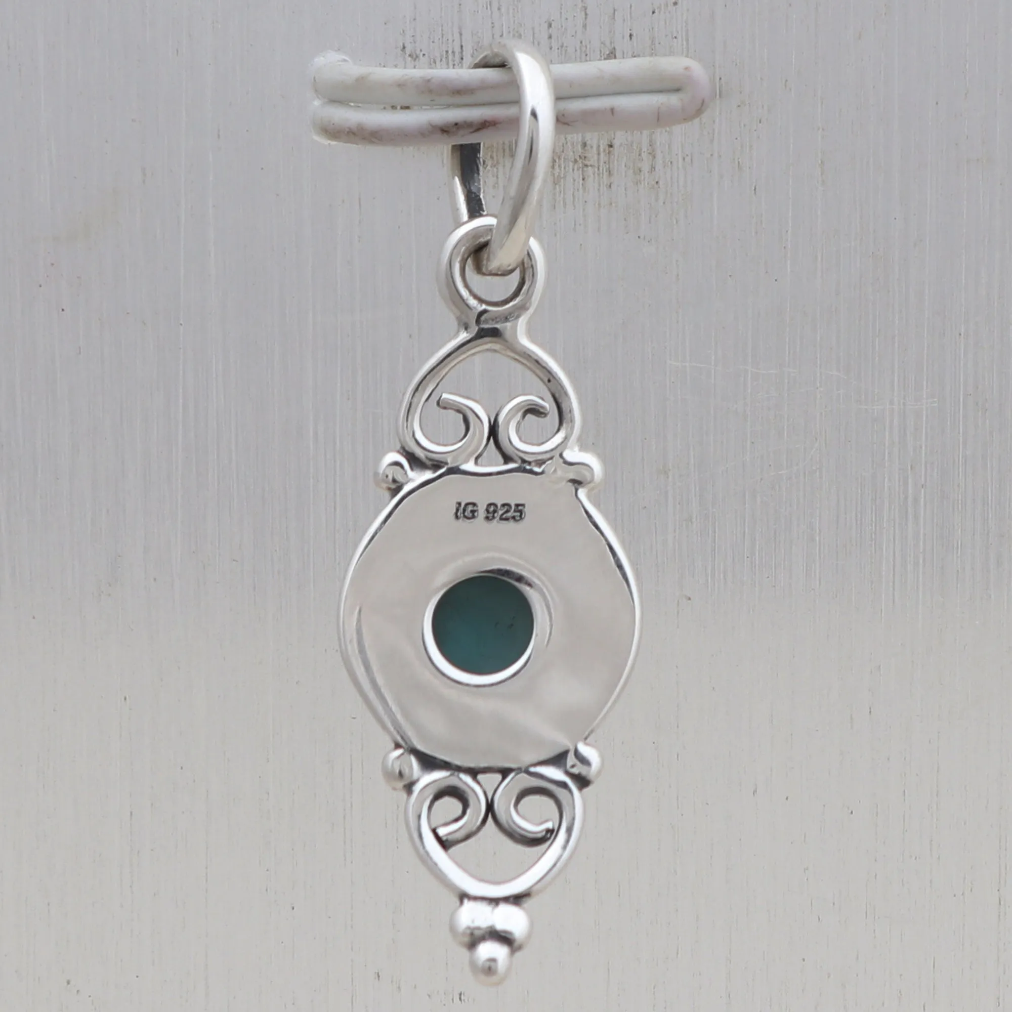 Peridot Silver Minimalist Pendant