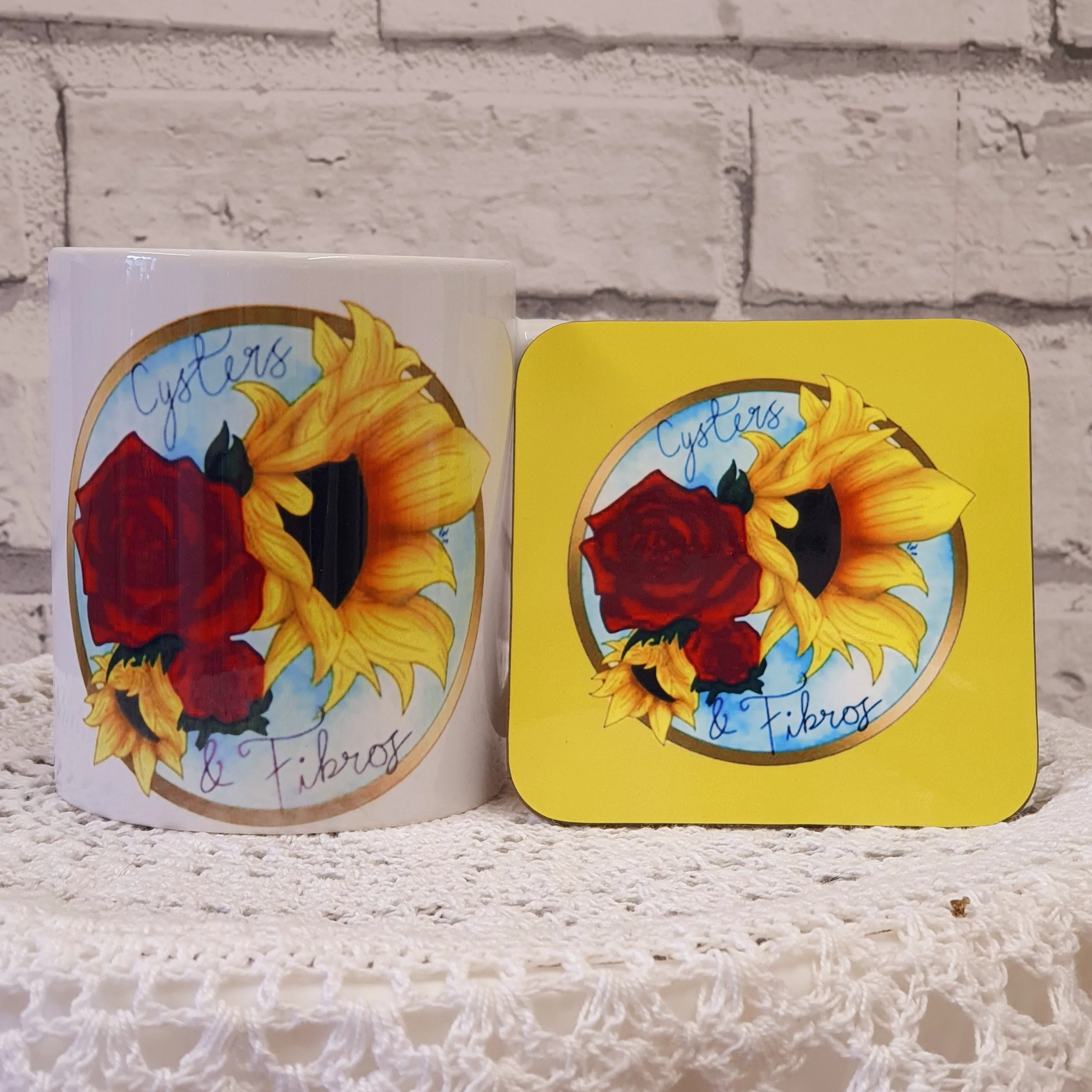 PERSONALISED BUSINESS LOGO MUG / COASTER