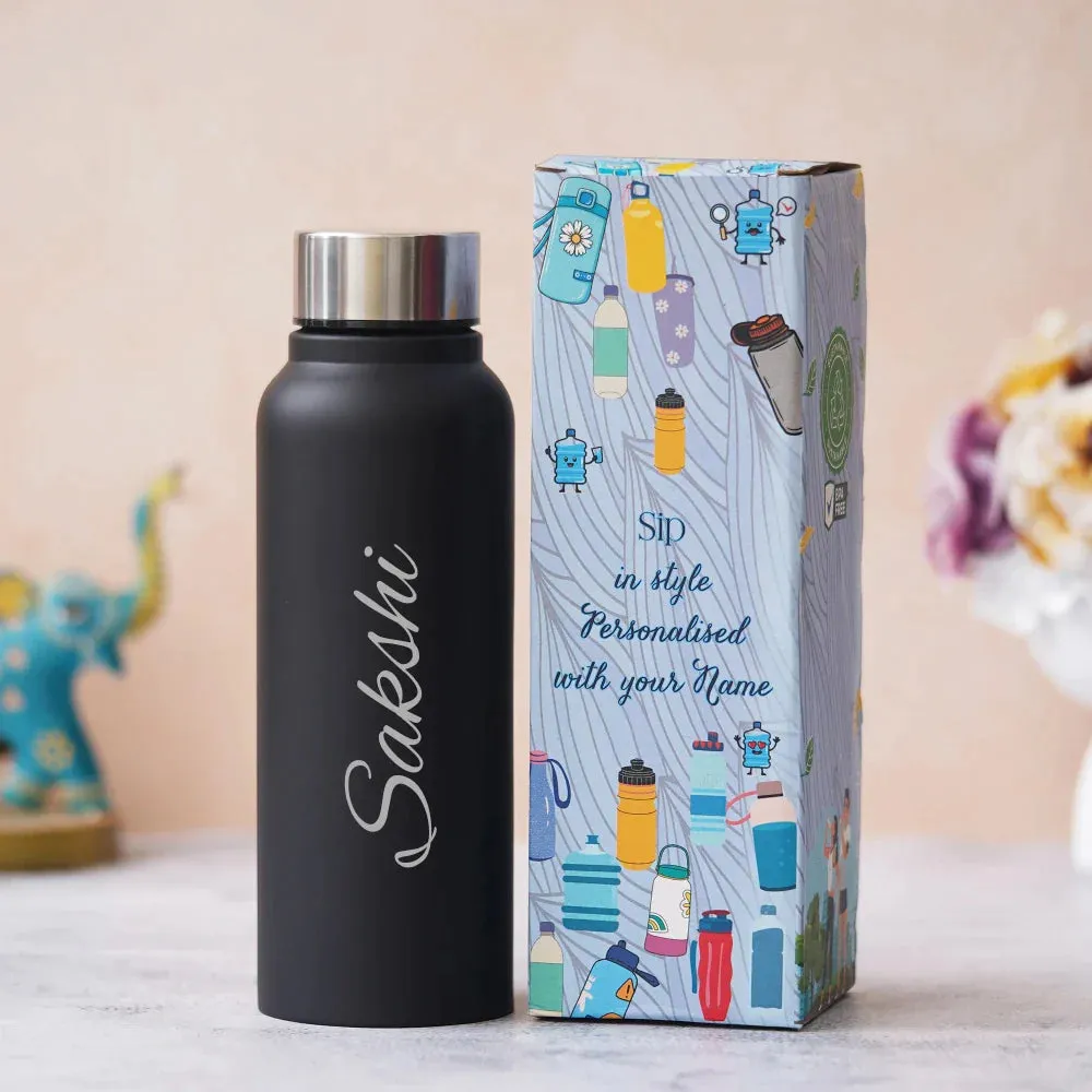 Personalized Men's 3 Pcs Combo with Classic Bottle - Black