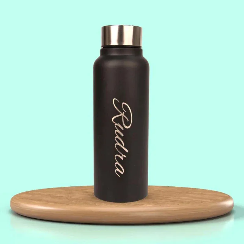 Personalized Men's 3 Pcs Combo with Classic Bottle - Black