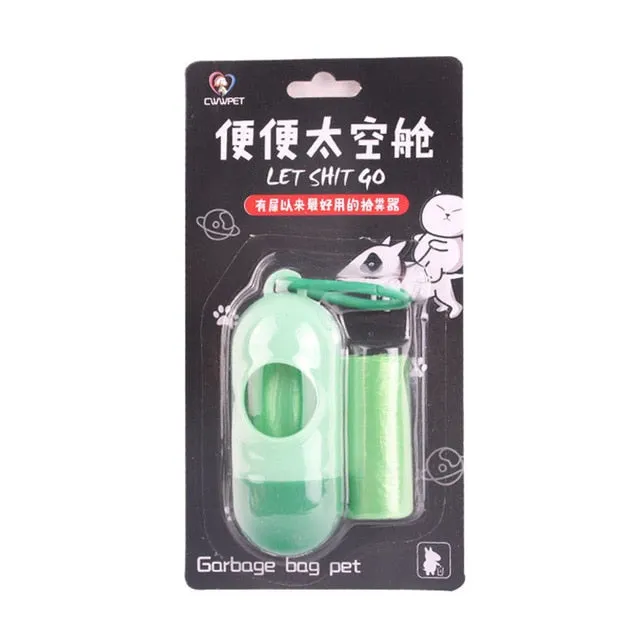 Pet Toy Dog Poop Bag Dispenser Waste Garbage Bags Carrier Holder Dispenser   Poop Bags 15pcs/Rolls Pet Waste Poop Bag Dog Toy
