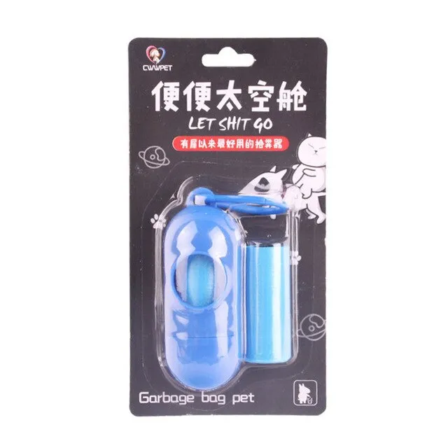 Pet Toy Dog Poop Bag Dispenser Waste Garbage Bags Carrier Holder Dispenser   Poop Bags 15pcs/Rolls Pet Waste Poop Bag Dog Toy