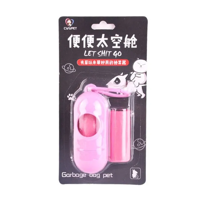 Pet Toy Dog Poop Bag Dispenser Waste Garbage Bags Carrier Holder Dispenser   Poop Bags 15pcs/Rolls Pet Waste Poop Bag Dog Toy