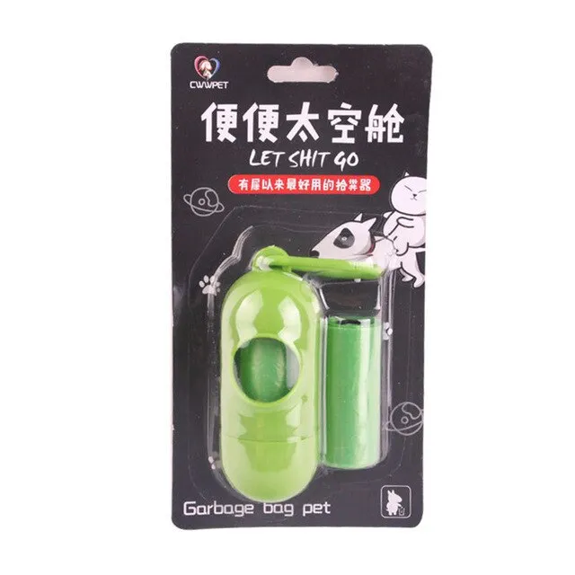 Pet Toy Dog Poop Bag Dispenser Waste Garbage Bags Carrier Holder Dispenser   Poop Bags 15pcs/Rolls Pet Waste Poop Bag Dog Toy