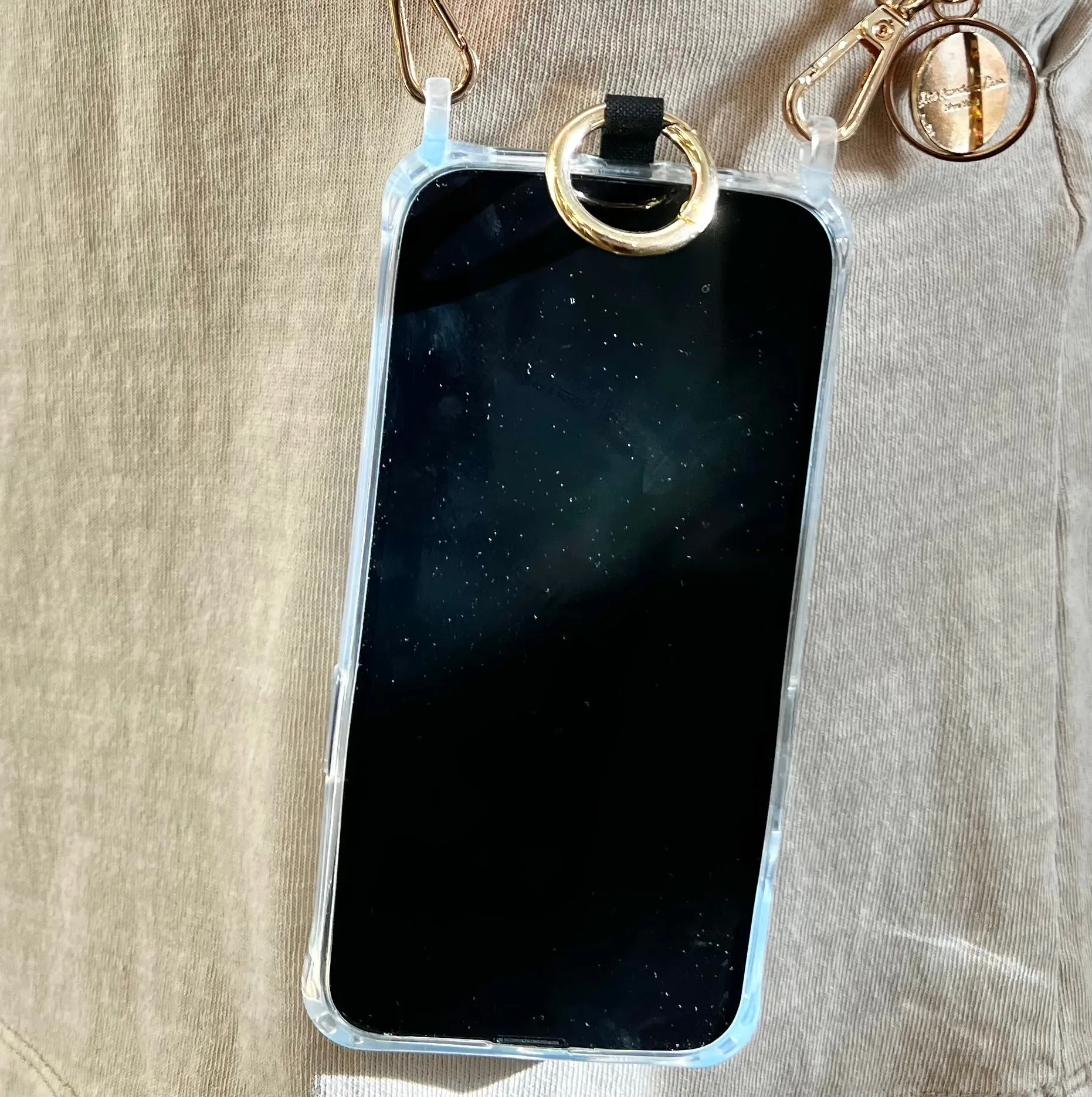 Phone Case Transparent Silicone Shockproof With Loops For Straps