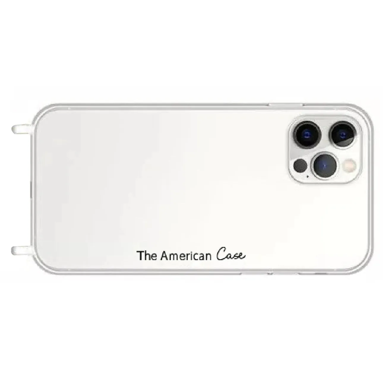 Phone Case Transparent Silicone Shockproof With Loops For Straps