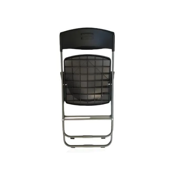Plastic Folding Catering Chair Light Duty Black