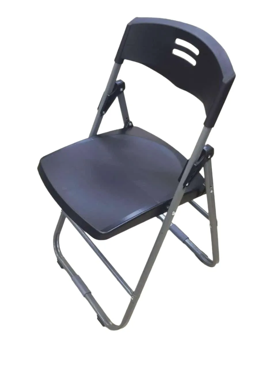 Plastic Folding Catering Chair Light Duty Black