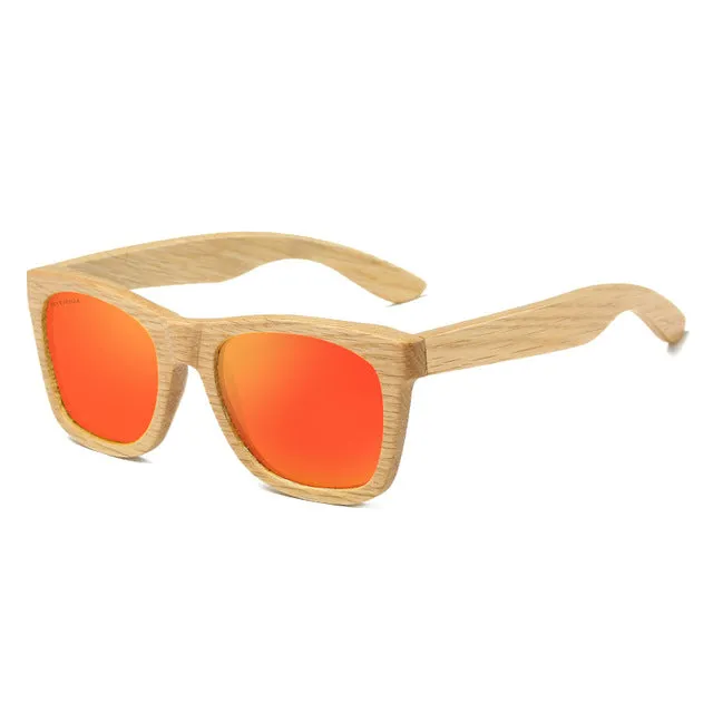 Polarized Bamboo Sunglasses Pilot Shape