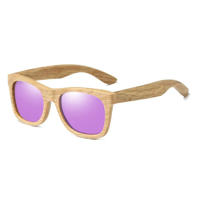 Polarized Bamboo Sunglasses Pilot Shape
