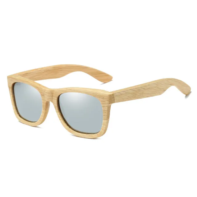 Polarized Bamboo Sunglasses Pilot Shape
