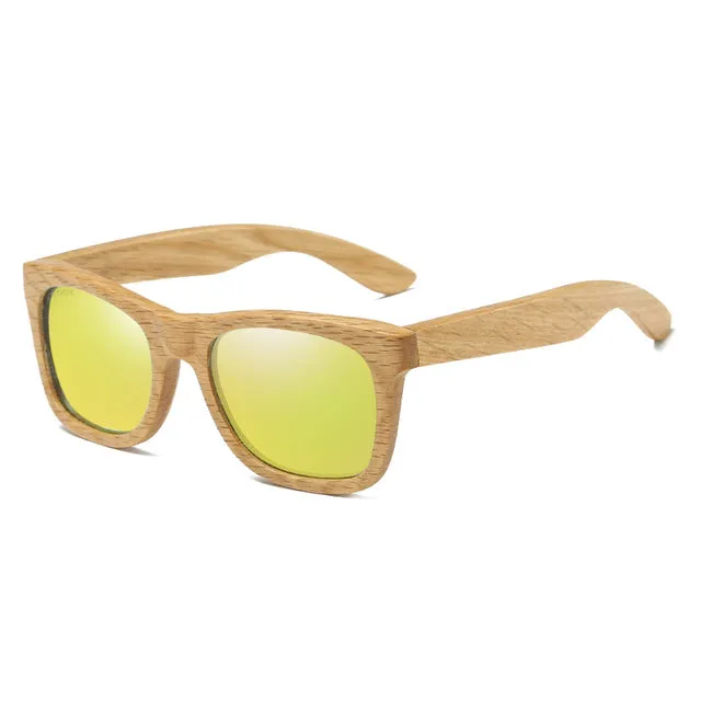 Polarized Bamboo Sunglasses Pilot Shape
