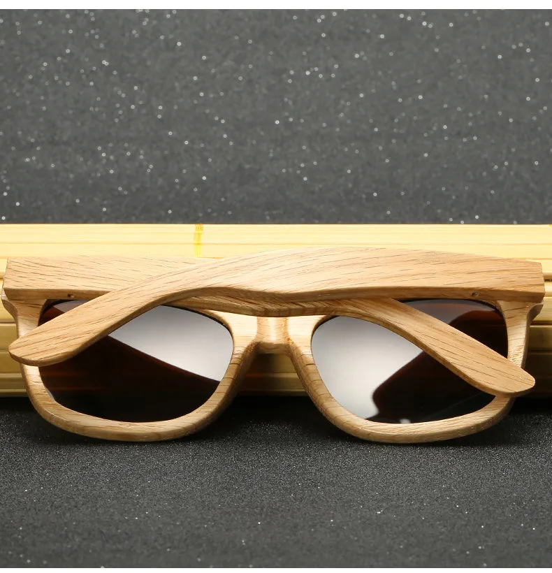 Polarized Bamboo Sunglasses Pilot Shape