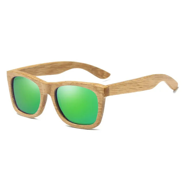 Polarized Bamboo Sunglasses Pilot Shape