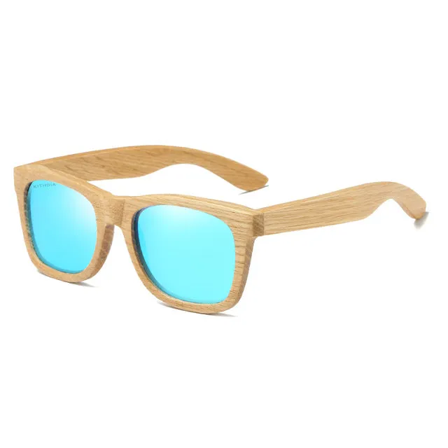 Polarized Bamboo Sunglasses Pilot Shape