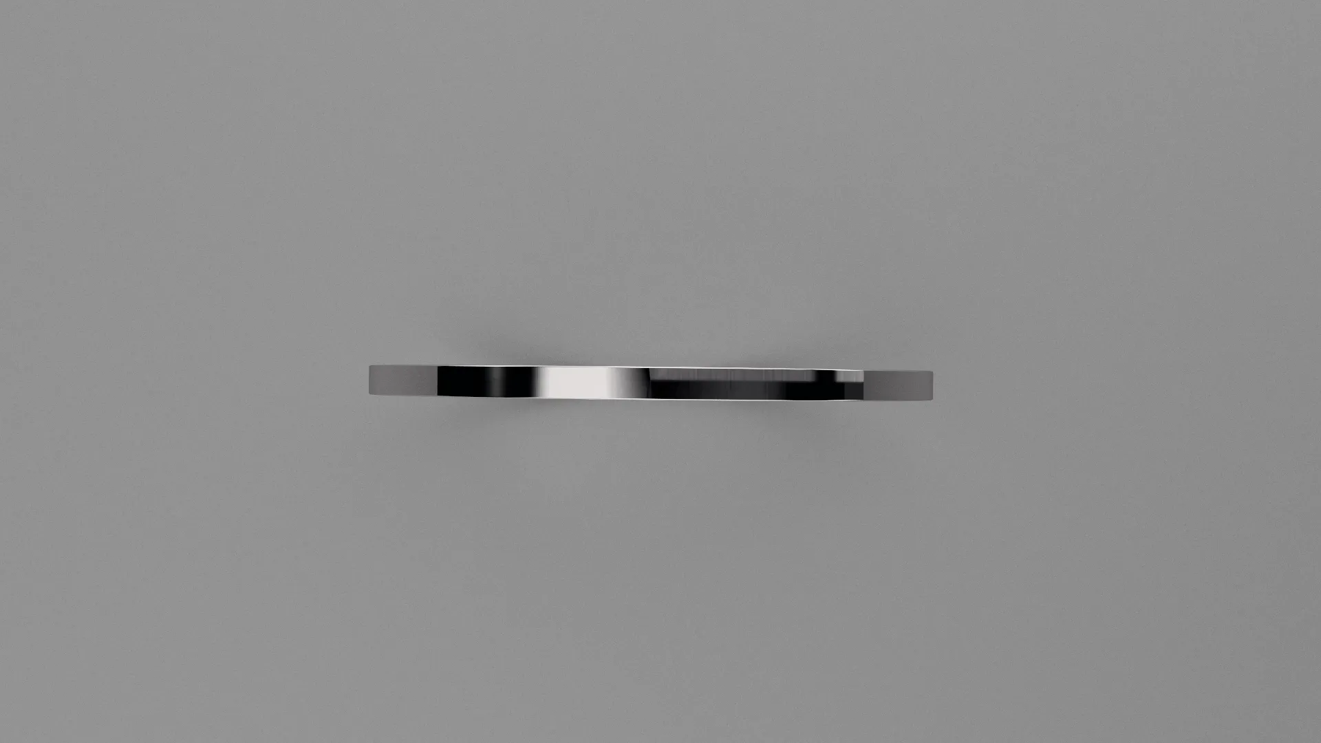 Polished Sterling Silver 1mm Flat Wedding Band