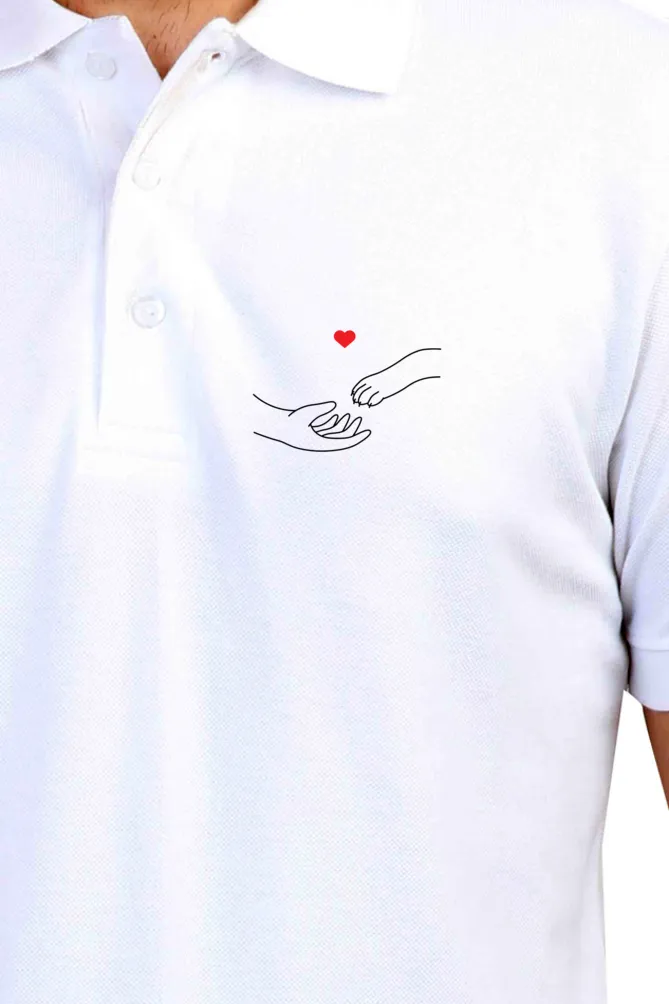 Polo Neck T-Shirt (Men) - Paw-fect Bond (3 Colours)
