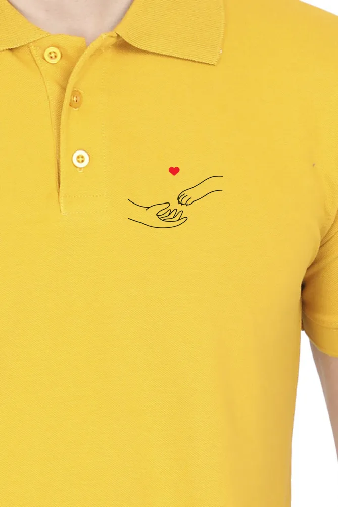 Polo Neck T-Shirt (Men) - Paw-fect Bond (3 Colours)
