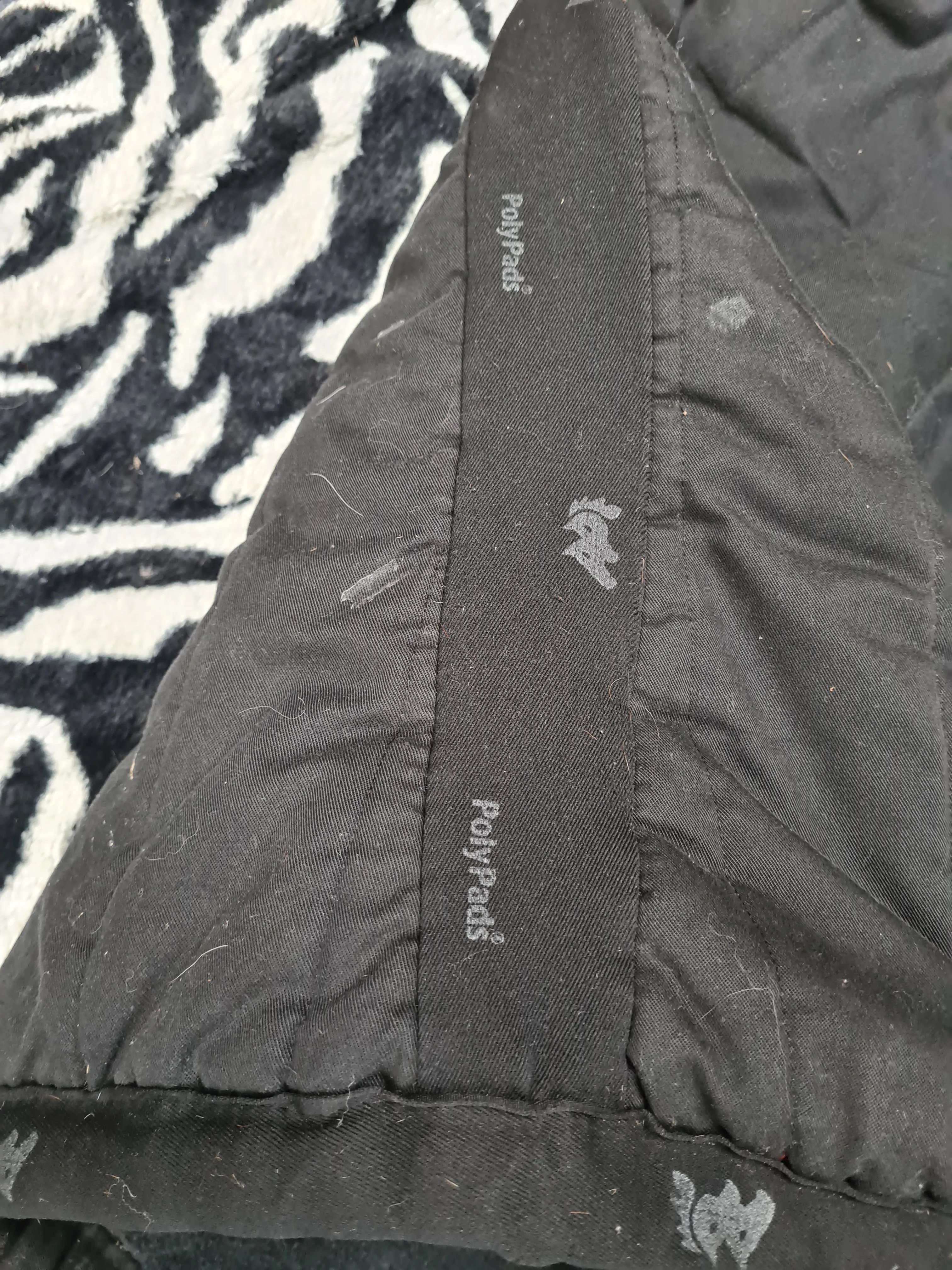 Poly pad saddle cloth, black, size cob/full FREE POSTAGE ✅