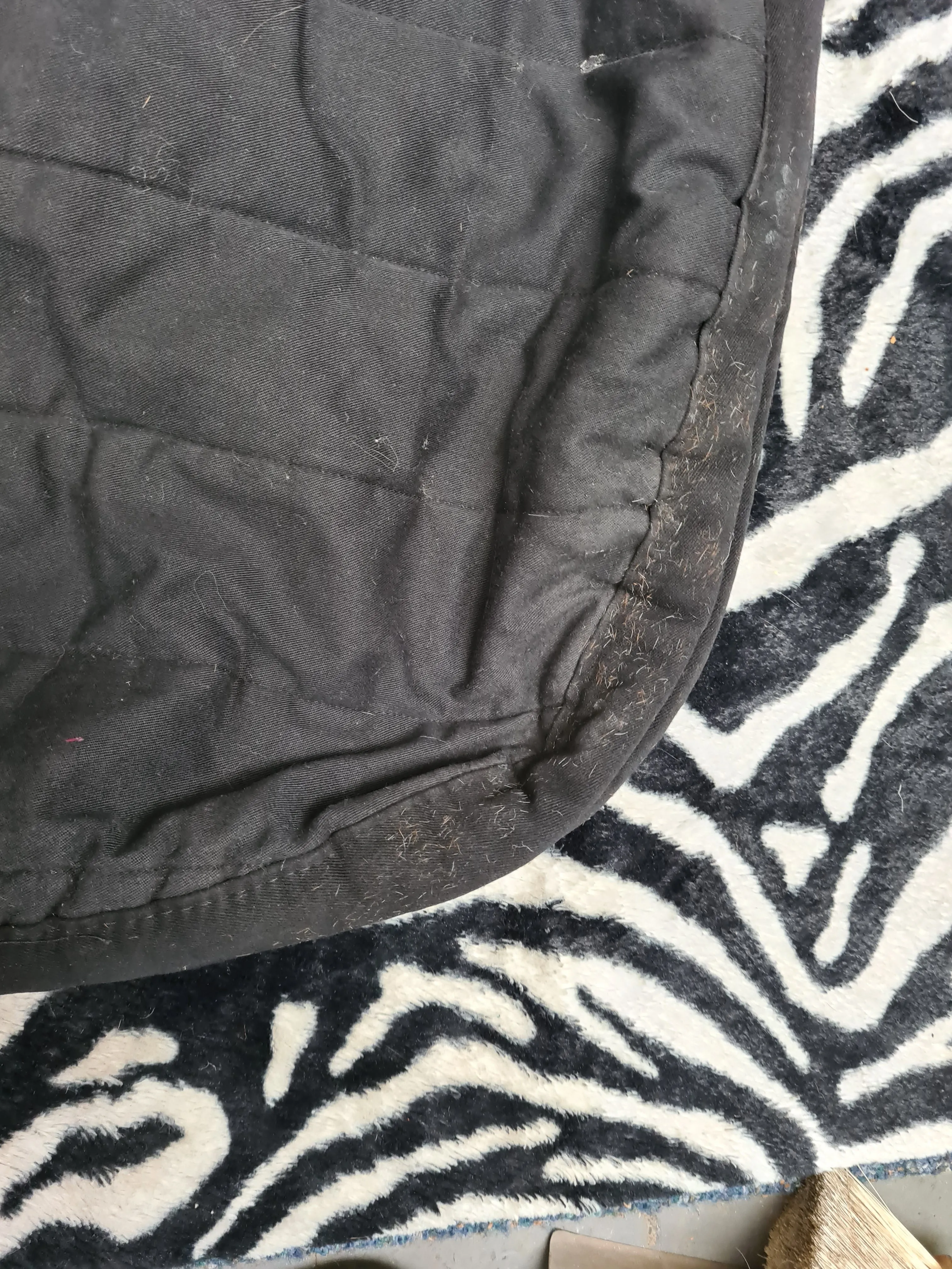 Poly pad saddle cloth, black, size cob/full FREE POSTAGE ✅