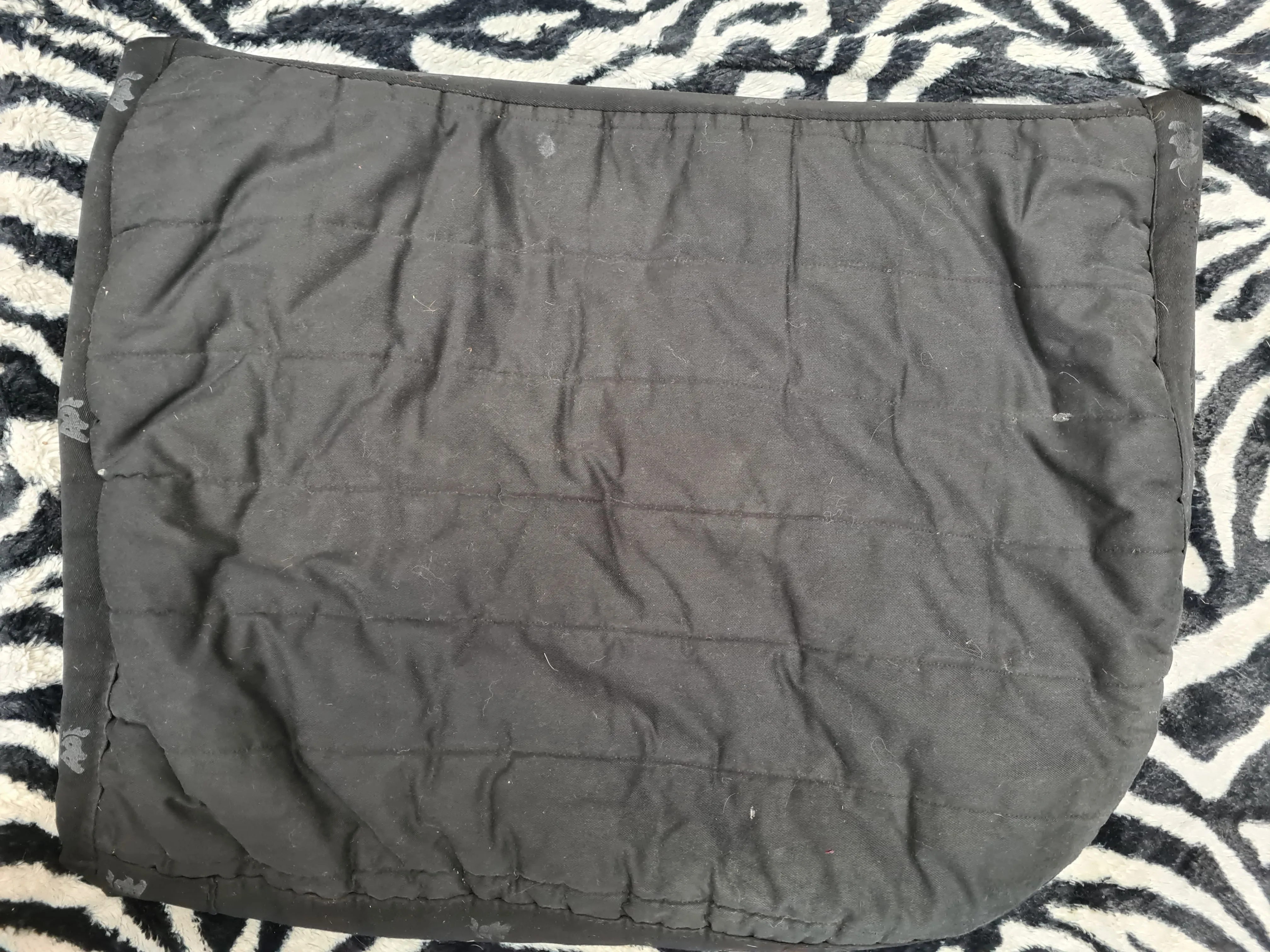 Poly pad saddle cloth, black, size cob/full FREE POSTAGE ✅