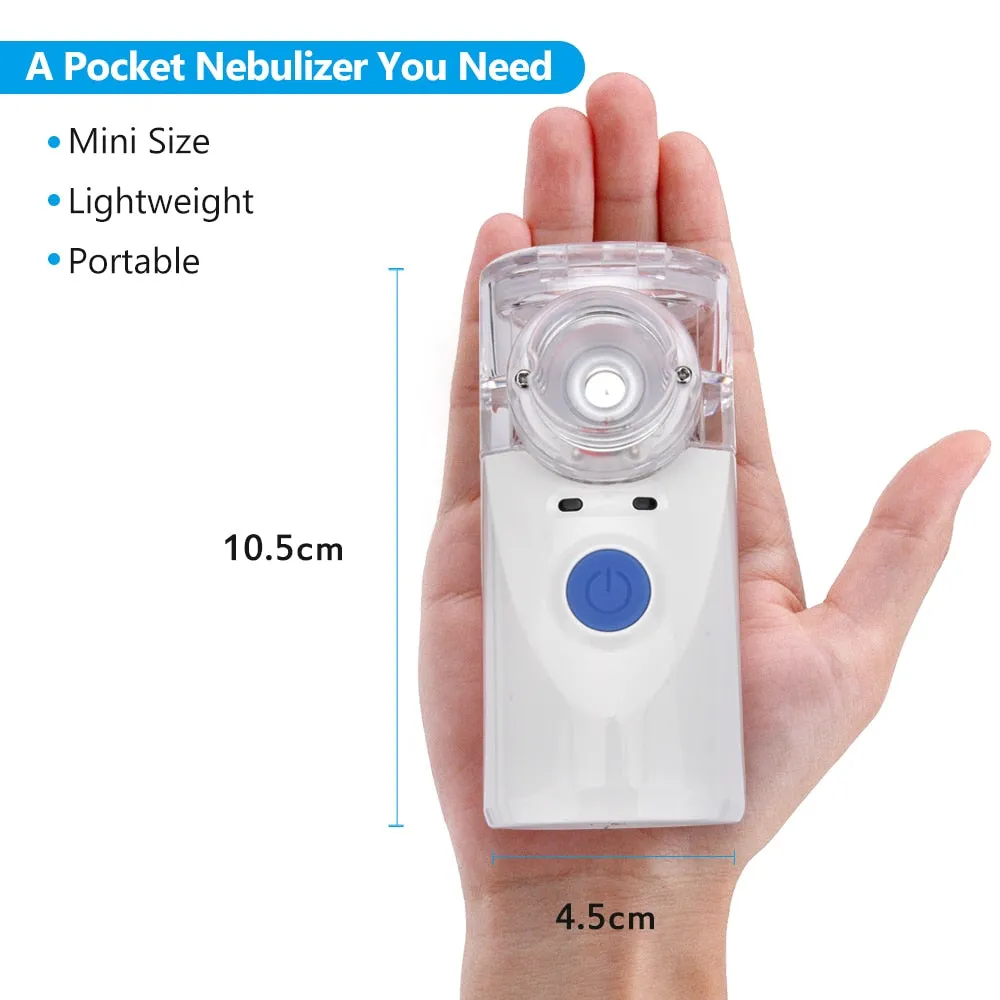 Portable Mesh Nebulizer &  Ultrasonic Steaming Inhaler