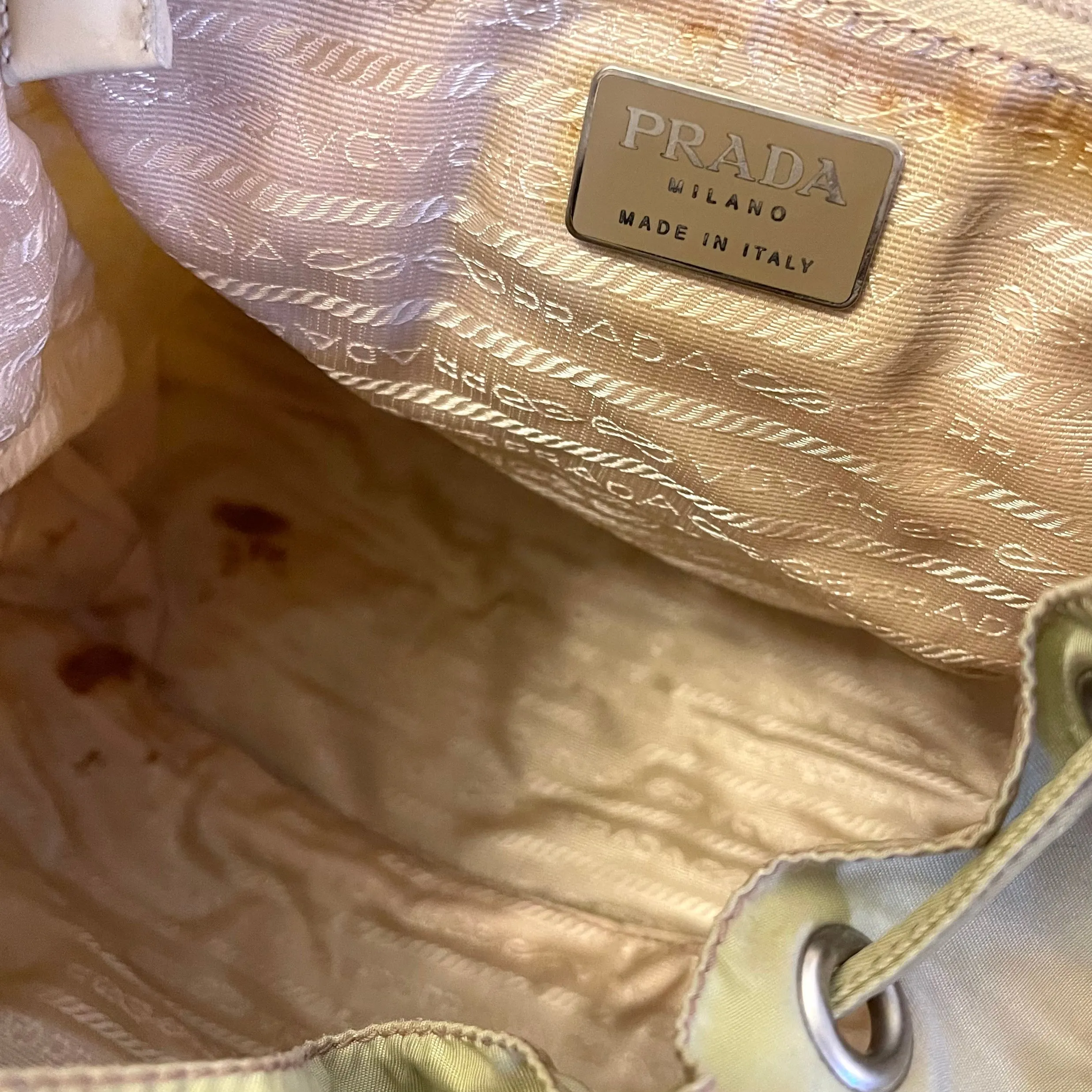 Prada Beige Nylon Backpack