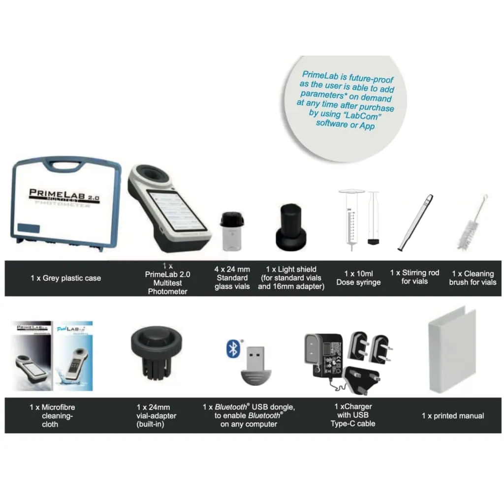 PrimeLab 2.0 Photometer - Professional Water Testing
