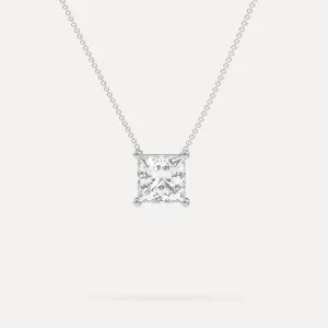 Princess Floating Diamond Necklace Setting