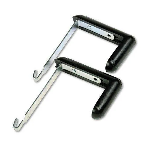 Quality Product By Quartet - Partition Hangers w/2 Hangers Adjus 1-1/2" to 3" Black