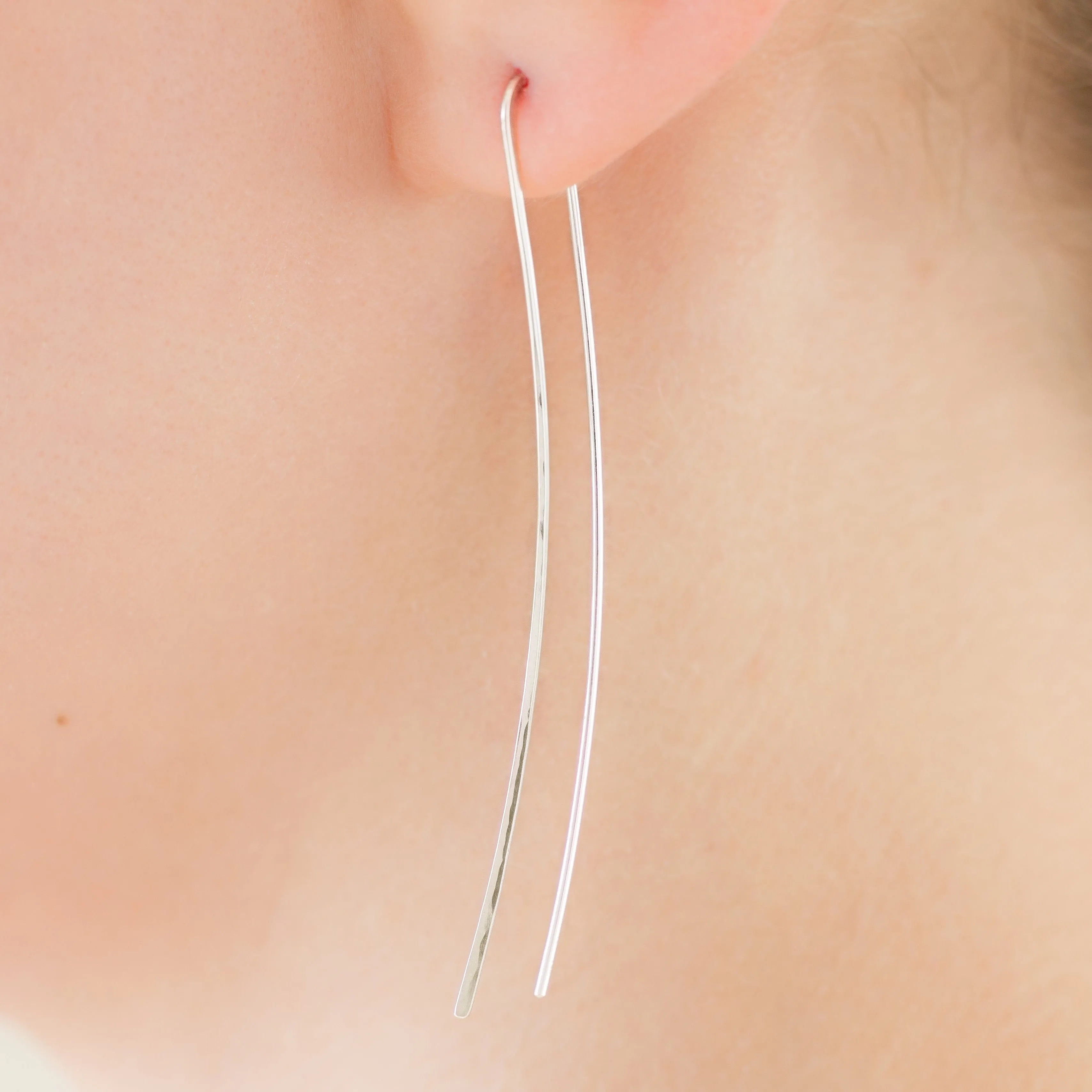 "Minimalist" Forged Threader Earrings