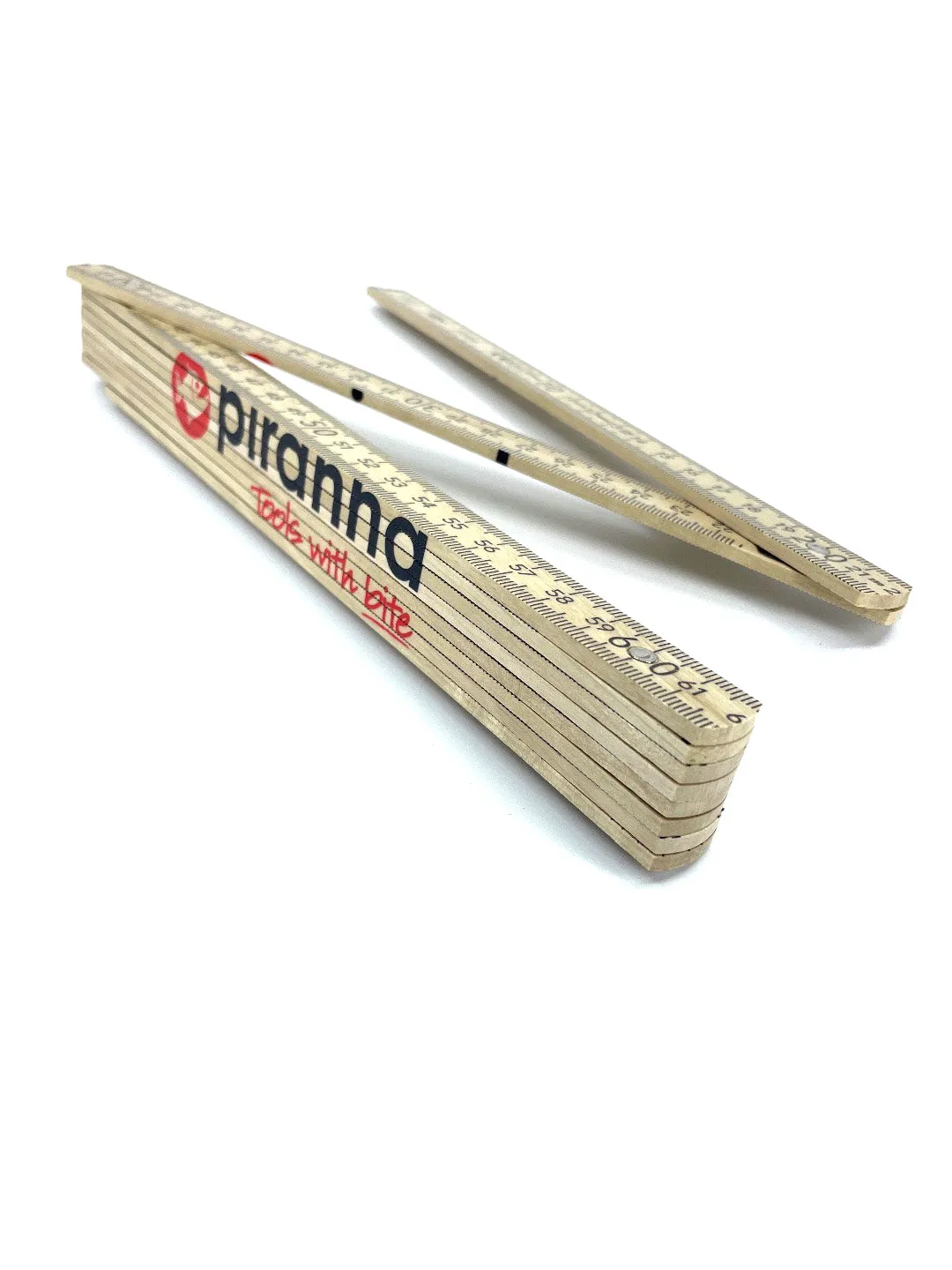 "Piranhatools" Wooden Folding Ruler 2m (Adga)