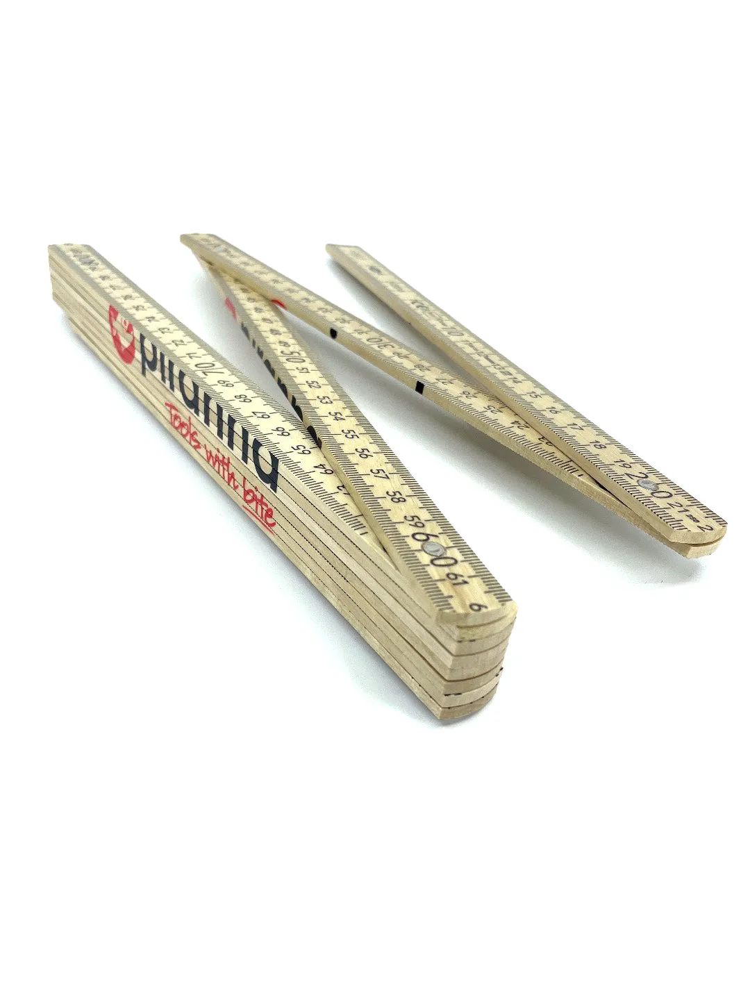 "Piranhatools" Wooden Folding Ruler 2m (Adga)