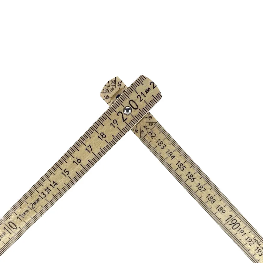 "Piranhatools" Wooden Folding Ruler 2m (Adga)