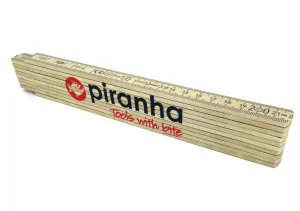 "Piranhatools" Wooden Folding Ruler 2m (Adga)