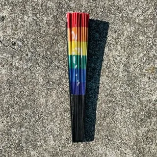 Rainbow Pride Folding Hand Fan