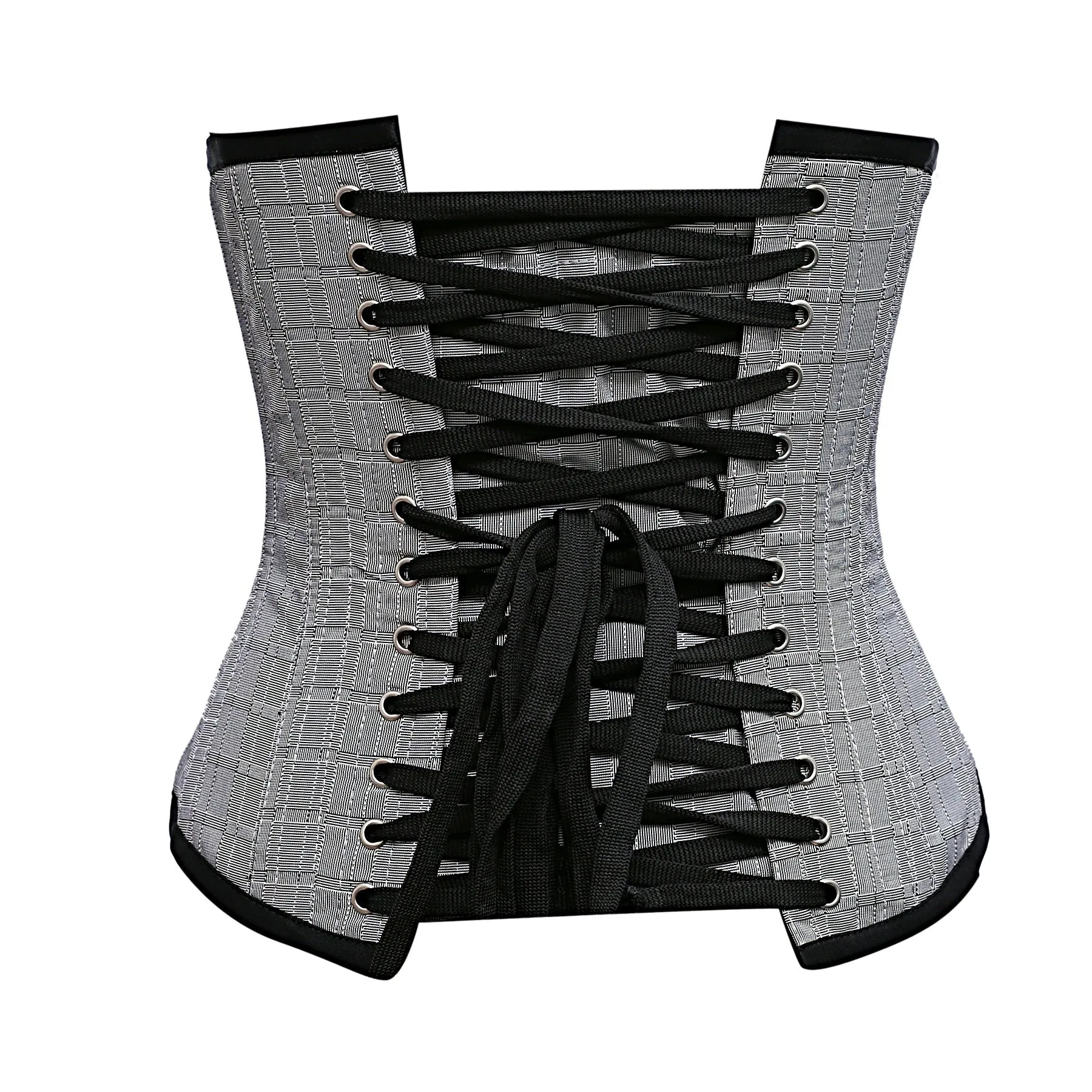 Ray Silver Dupion Underbust Corset