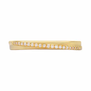 Ready to Ship - Diamond Crossover Band (Size 8.5)