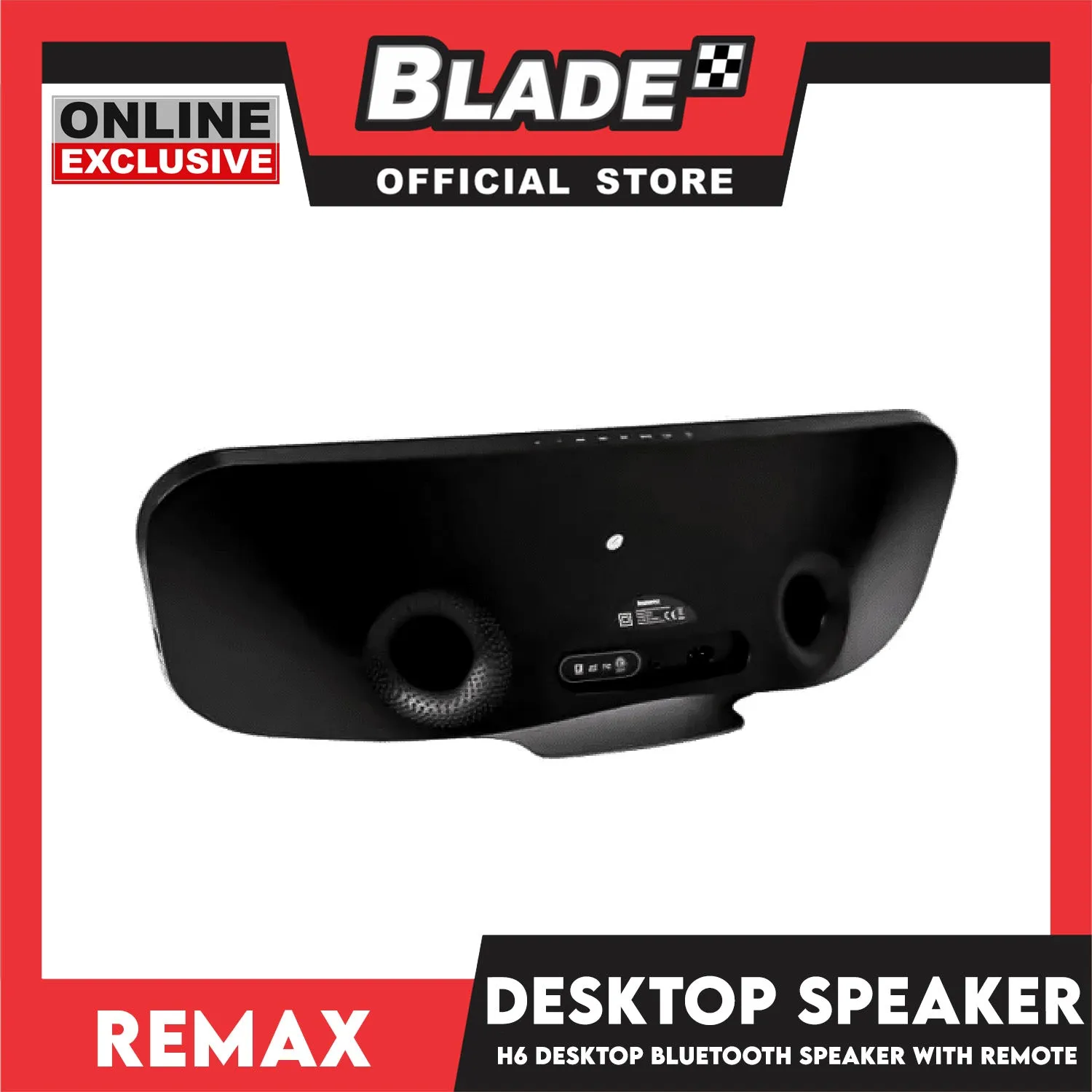 Remax Desktop Hifi Bluetooth Speaker H6 Shock Bass Stereo 3D Sound with remote