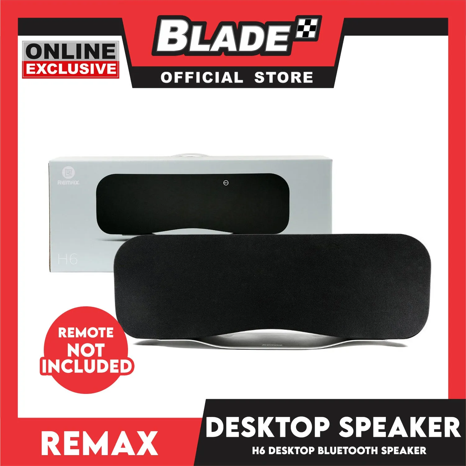 Remax Desktop Hifi Bluetooth Speaker H6 Shock Bass Stereo 3D Sound without remote