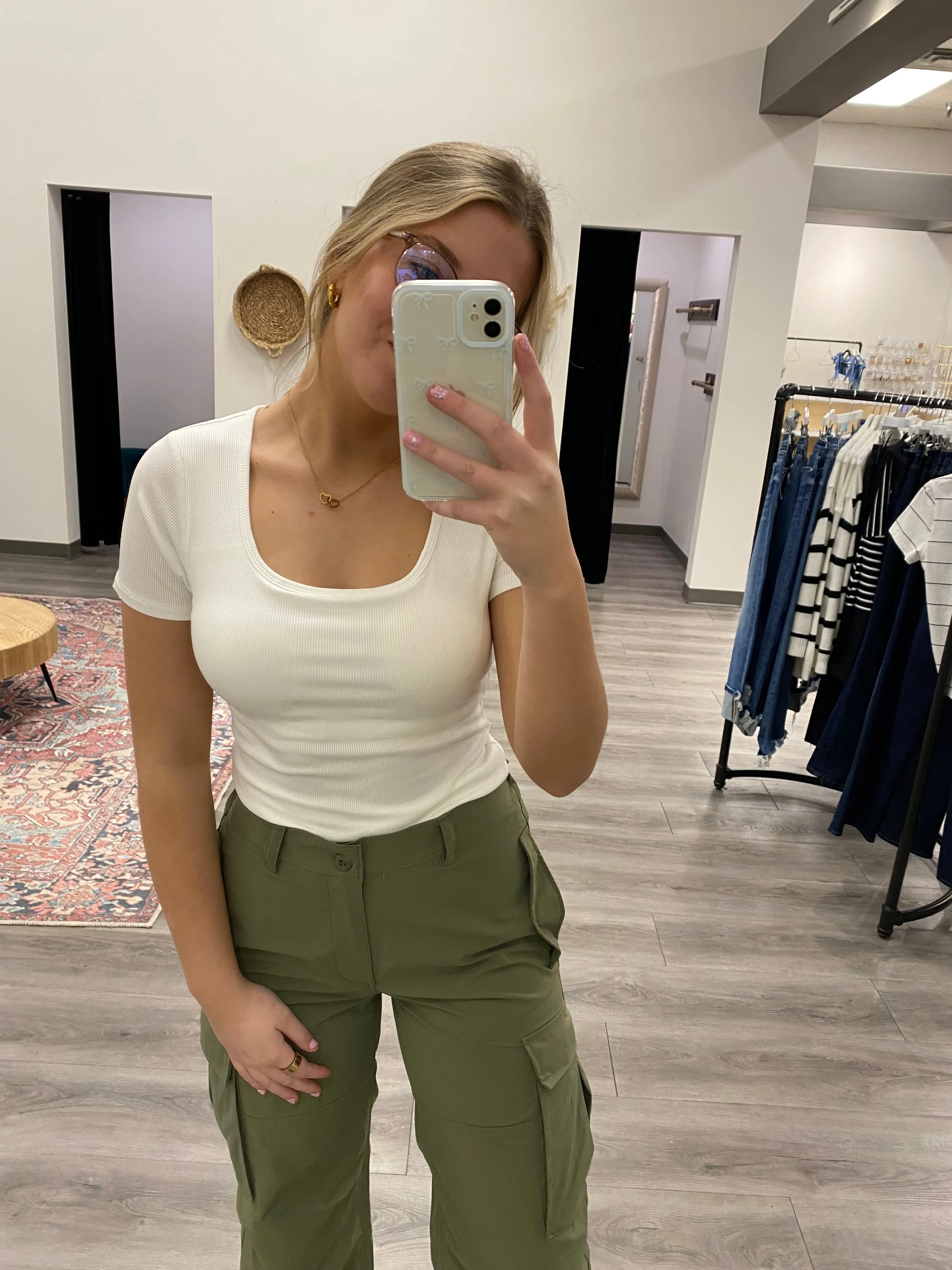 Ribbed Padded Crop Knit Top