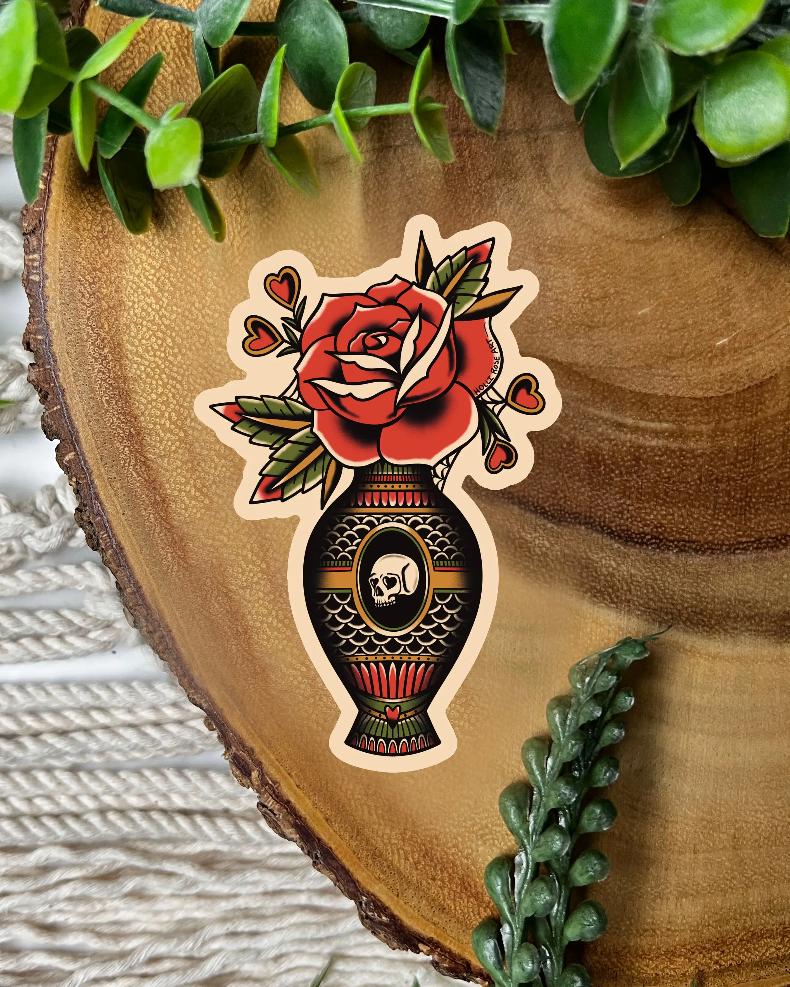 Rose Vase Sticker