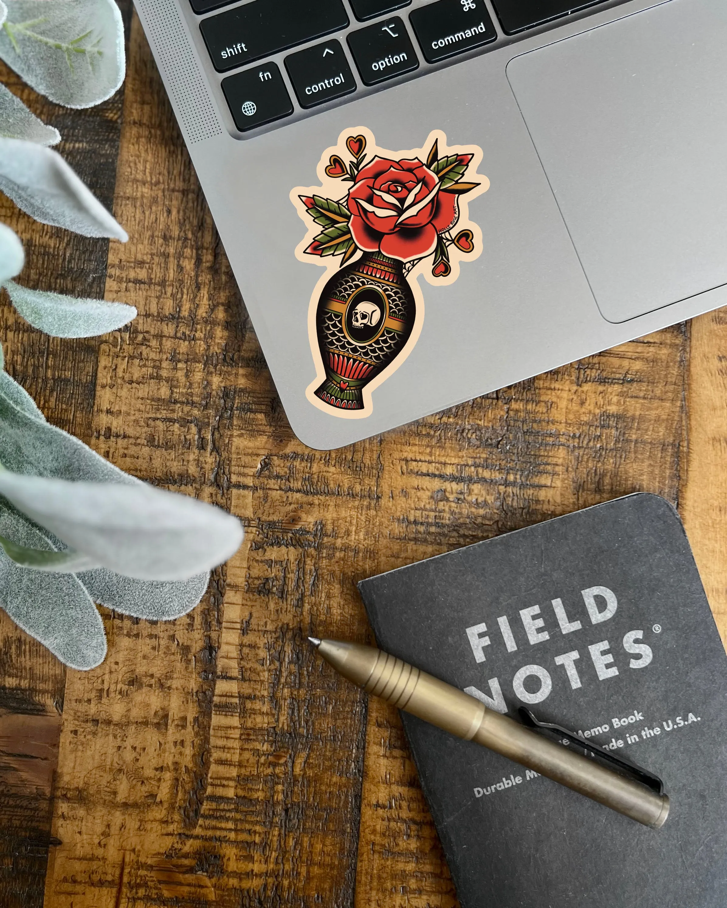 Rose Vase Sticker