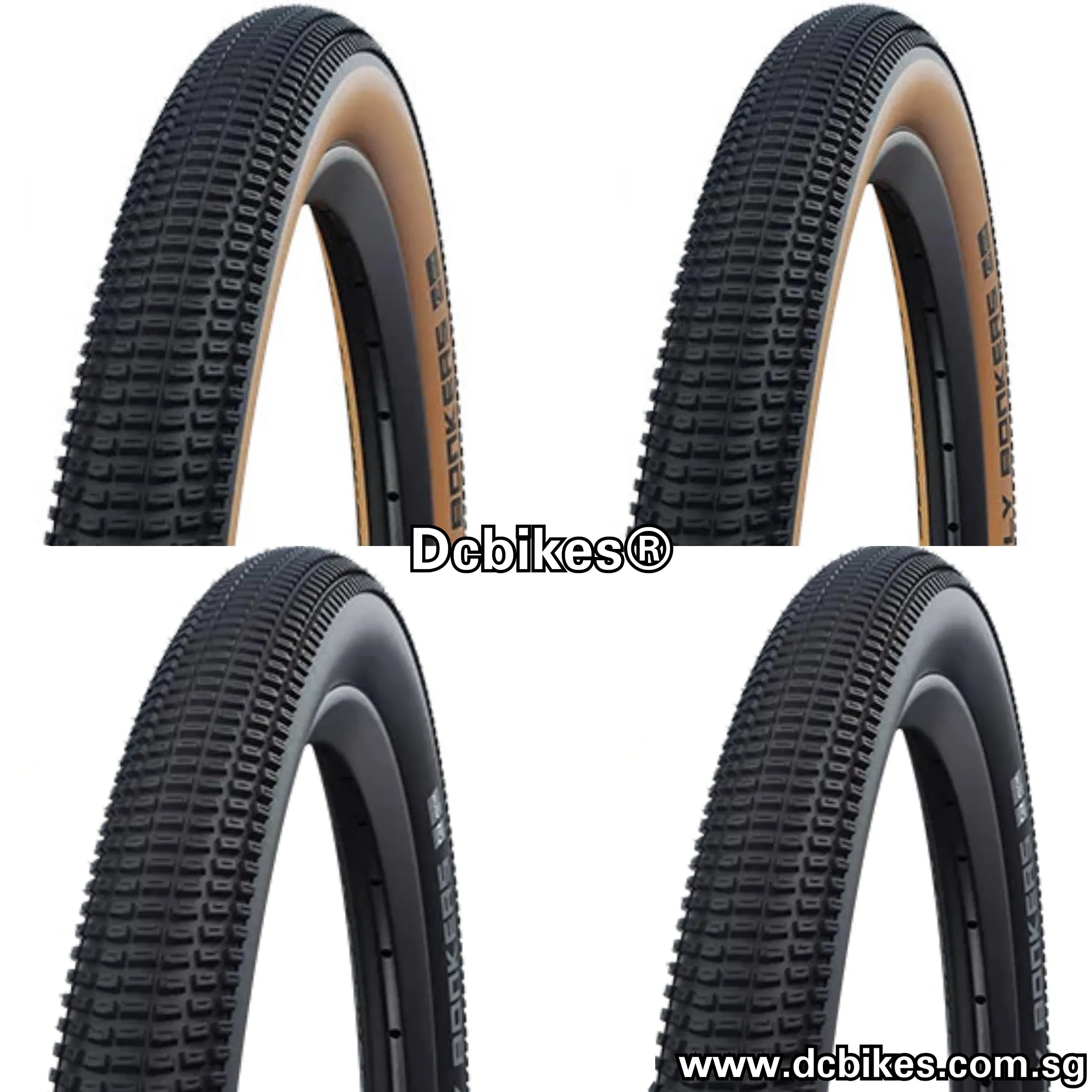 Schwalbe 26 X 2.1 Billy Bonkers Addix Black | Skinwall Tan Folding Tyres (2 Tires)