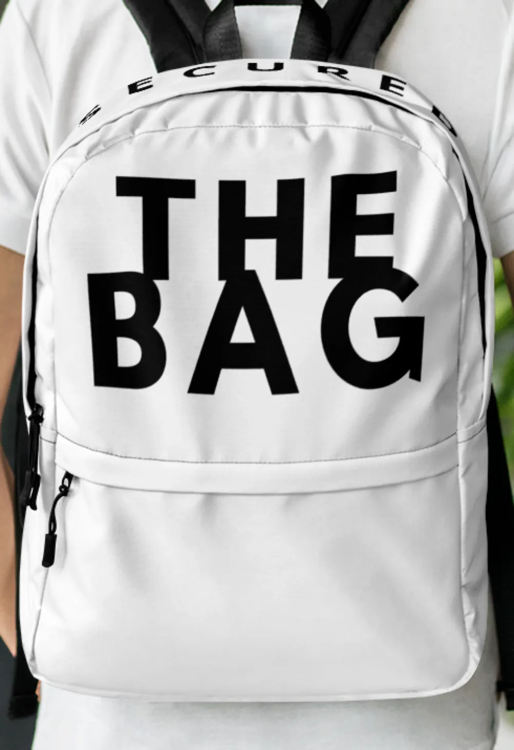 Secure The Bag Backpack (White)