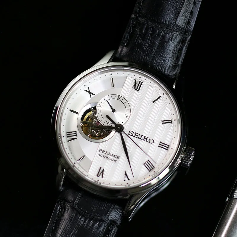 SEIKO PRESAGE Watch SARY095/SSA379J1 Semi-skeleton dual curve sapphire glass 2018 JAPAN