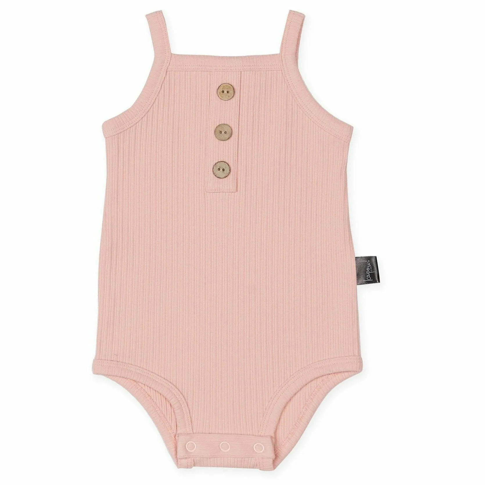 Shell Pink Rib Singlet Bodysuit