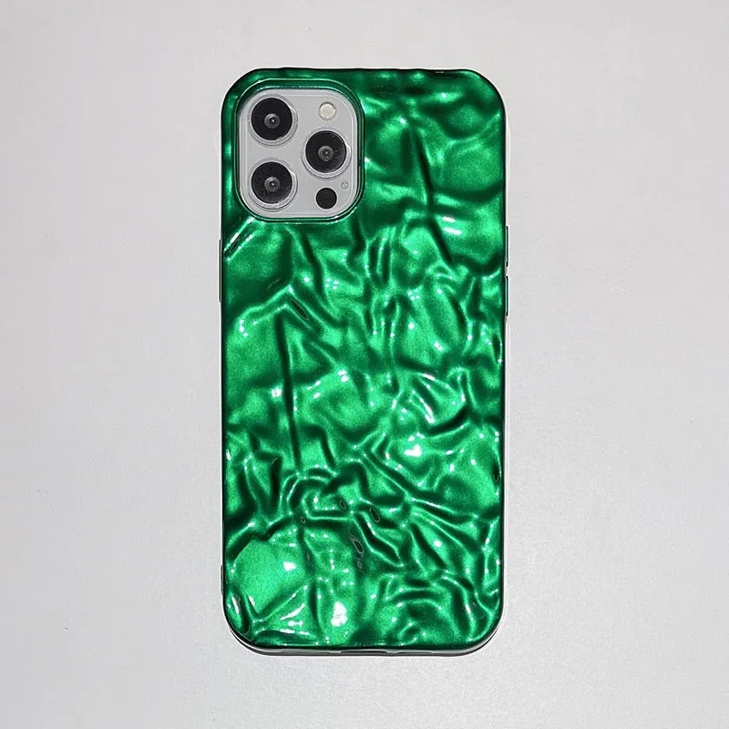 Shockproof Luxury Tin Pattern Soft Cover Phone Case For iPhone
